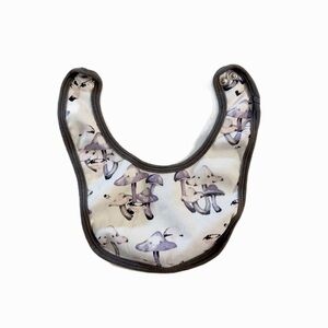 Victoria Beckham for Target Mushroom Print Bib Gray and Purple